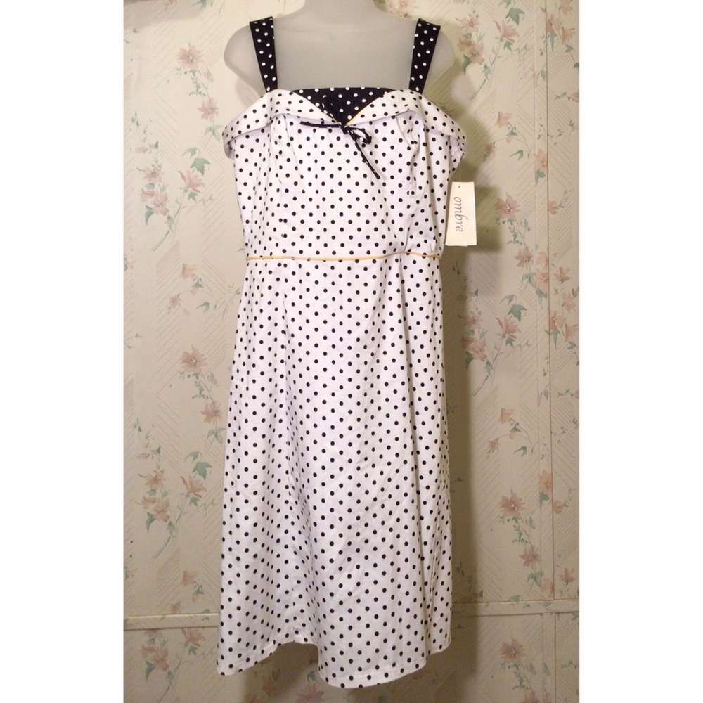 Ombre Polka Dot Dress - Picture 1 of 3